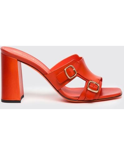 Santoni Heeled Sandals - Red