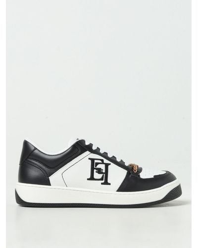 Elisabetta Franchi Sneakers mit Logo-Stickerei - Weiß
