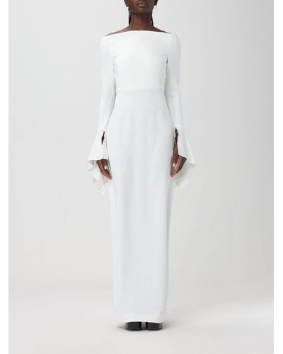 Solace London Amalie Long Dress - White