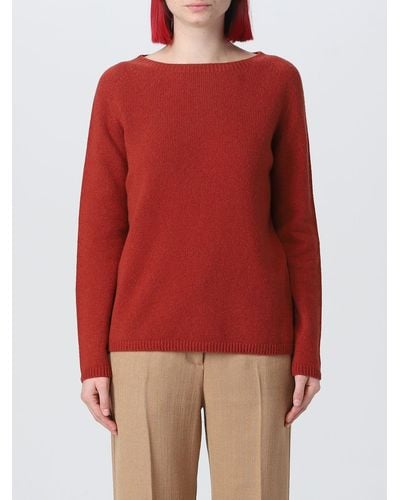 Max Mara S Max Mara Sweater In Wool And Cashmere - Red