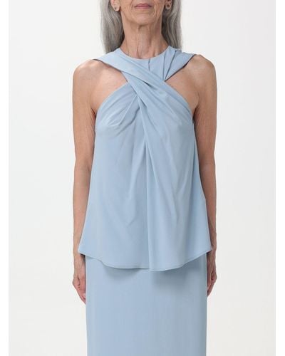 Erika Cavallini Semi Couture Top incrociato - Blu