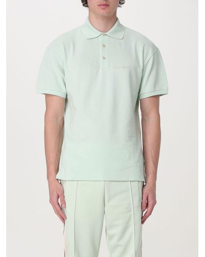 Palm Angels Polo in tessuto - Verde