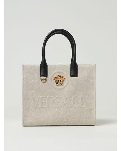 Versace Tote Bags - Natural