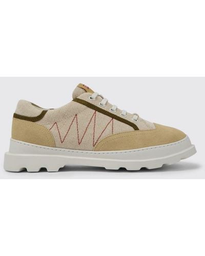 Camper Brutus Sneakers In Cotton And Nubuck - Multicolor