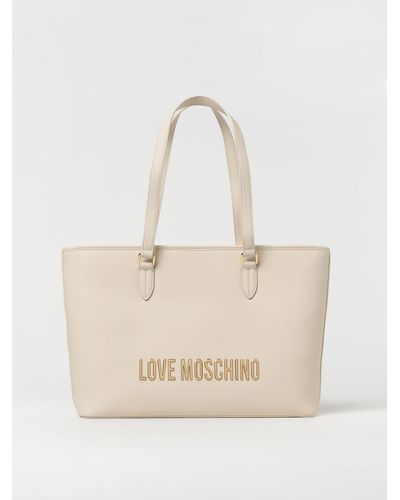 Love Moschino Tote Bags - Natural