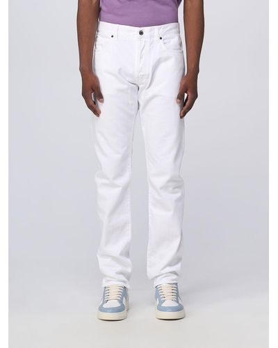 14 Bros Pantalone in cotone - Bianco
