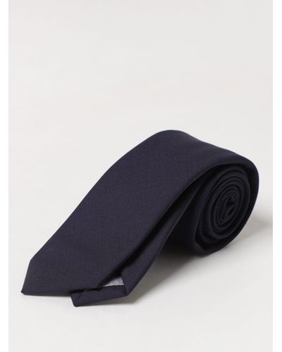 Eleventy Cravatta in lana - Blu