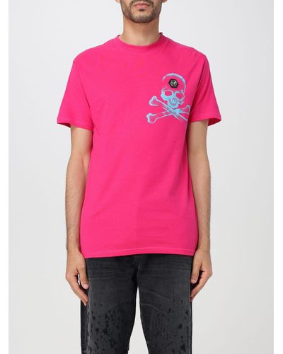 Philipp Plein T-shirt in cotone - Rosa