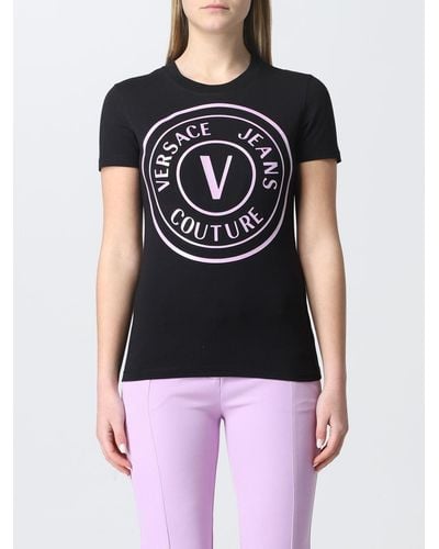 Versace T-shirt con logo - Nero