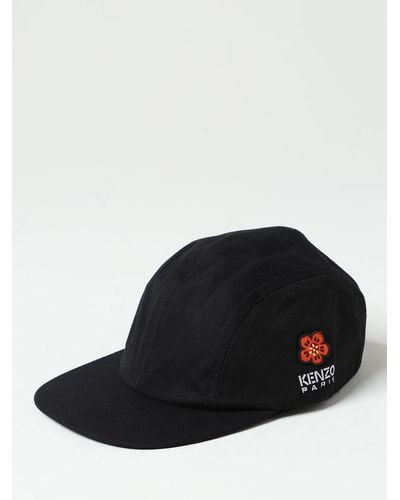 KENZO Hat In Cotton With Patch - Black
