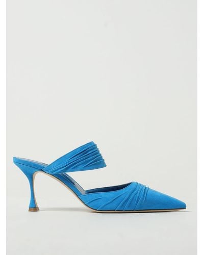 Manolo Blahnik High Heel Shoes - Blue