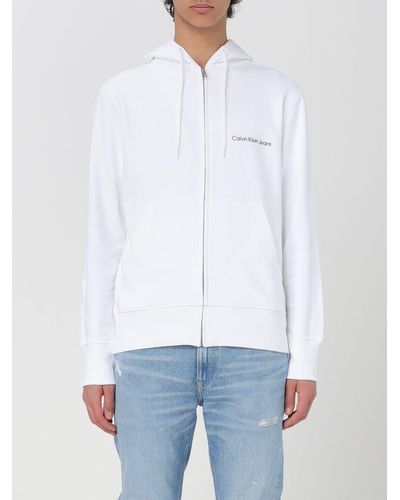 Ck Jeans Sweatshirt - Blanc