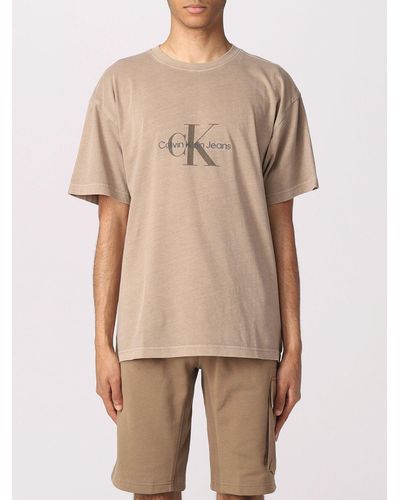 Calvin Klein T-shirt in cotone - Neutro