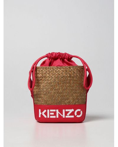 Red KENZO Bucket bags and bucket purses for Women | Lyst