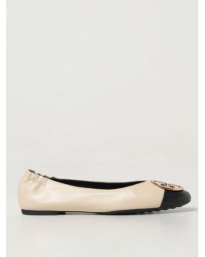 Tory Burch Ballerina in pelle - Neutro