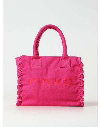 Pinko Tote Bags - Pink