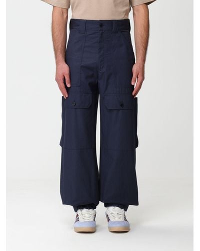 MSGM Pantalone in cotone - Blu