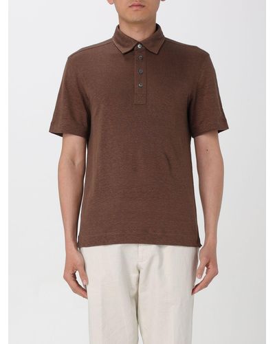 Zegna Polo Shirt - Brown