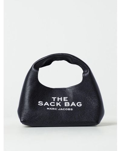 Marc Jacobs The Sack Bag In Grained Leather - Blue