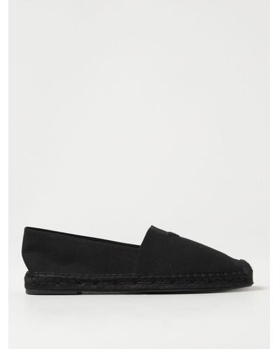 Emporio Armani Espadrillas in cotone - Nero