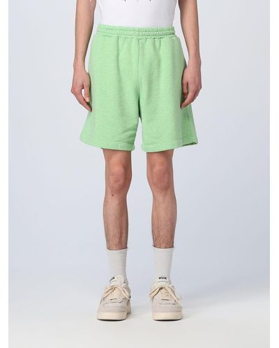 MSGM Shorts In Cotton - Green