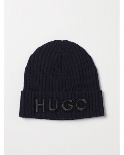 HUGO Cappello in lana vergine - Blu