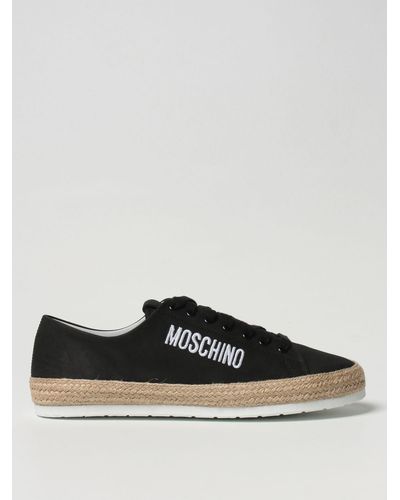 Moschino Nubuk Trainers - Black