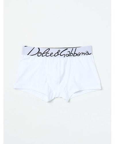 Dolce & Gabbana Boxer in cotone stretch - Bianco