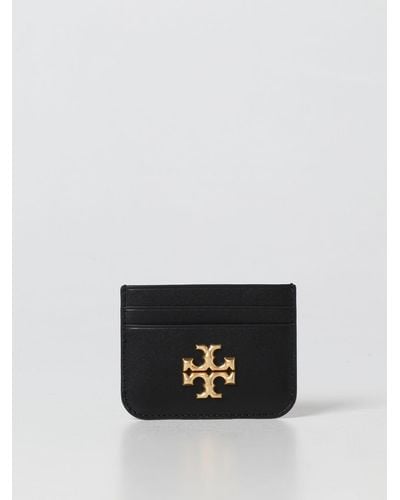 Tory Burch Eleanor Credit Card Holder In Smooth Leather - White