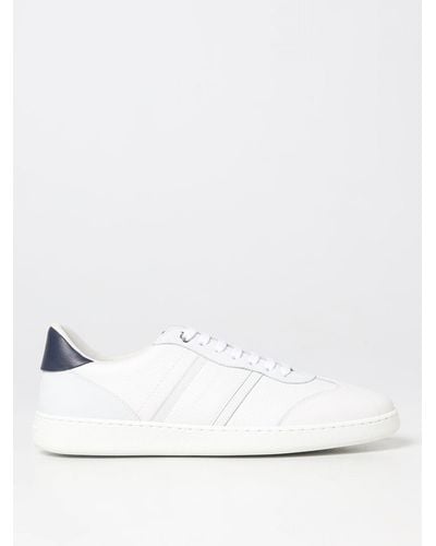 Ferragamo Achille Sneakers In Leather - White