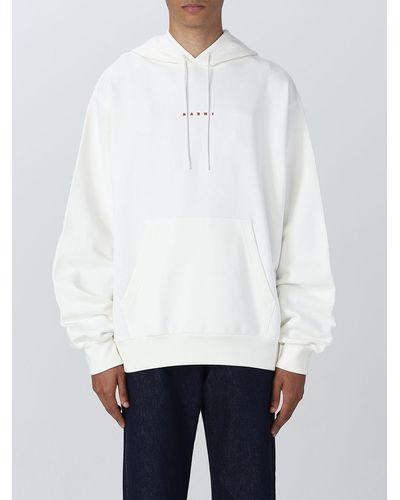 Marni Sweatshirt In Cotton - White
