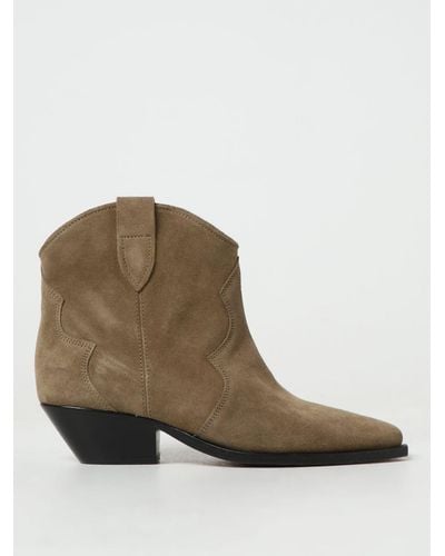 Isabel Marant Flat Ankle Boots - Brown