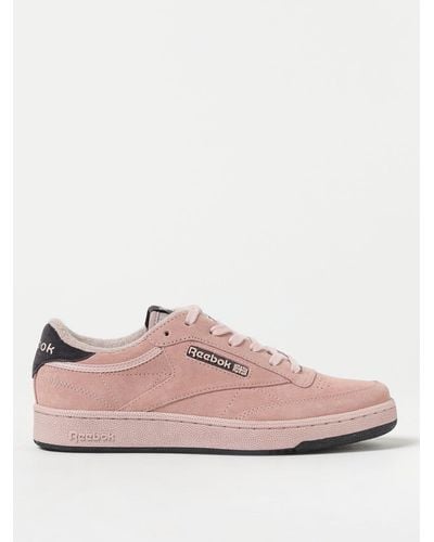 Reebok Club C Trainers In Suede - Pink