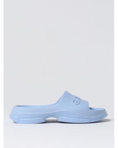 Ganni Flat Sandals - Blue