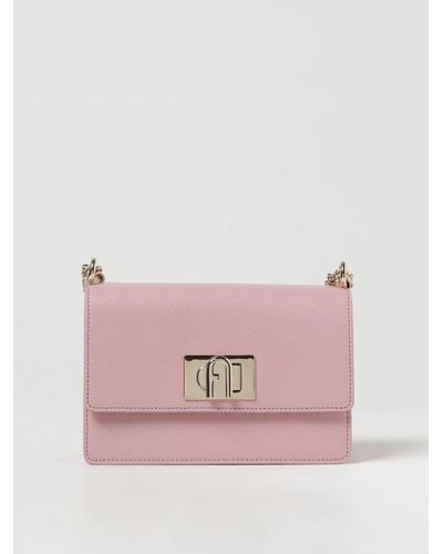Furla 1927 Bag In Grained Leather - Pink