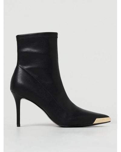 Versace Flat Ankle Boots - Black