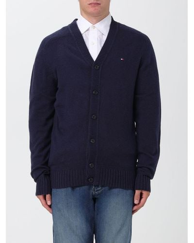 Tommy Hilfiger Wool Cardigan With Buttons - Blue