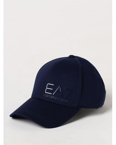 EA7 Cappello in misto cotone - Blu