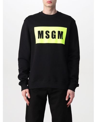 MSGM Cotton Sweatshirt With Logo - Multicolour