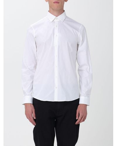 Calvin Klein Camicia in cotone stretch - Bianco