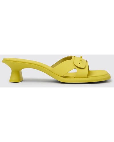 Camper Heeled Sandals - Yellow