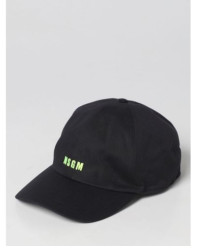 MSGM Hat In Cotton - Black
