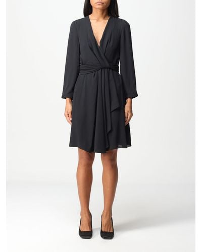 Emporio Armani Dress In Synthetic Fabric - Black