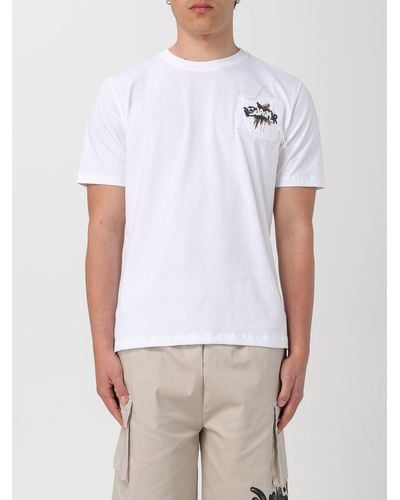 DISCLAIMER T-shirt in cotone con logo - Bianco