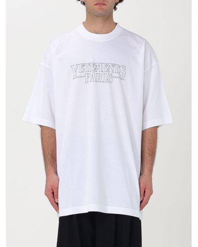 Vetements T-shirt over con logo - Bianco