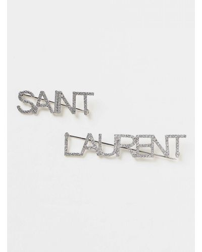 Saint Laurent Brooches - Metallic