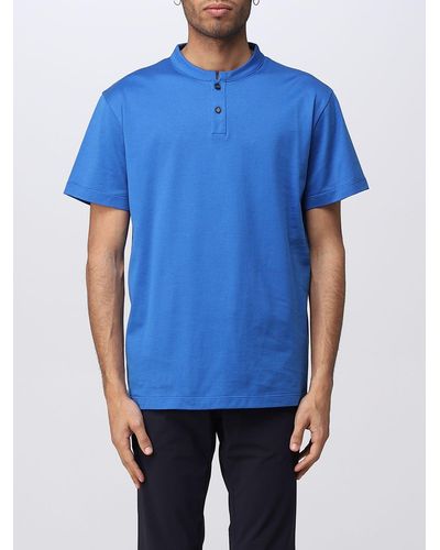 Roberto Collina Polo in cotone - Blu