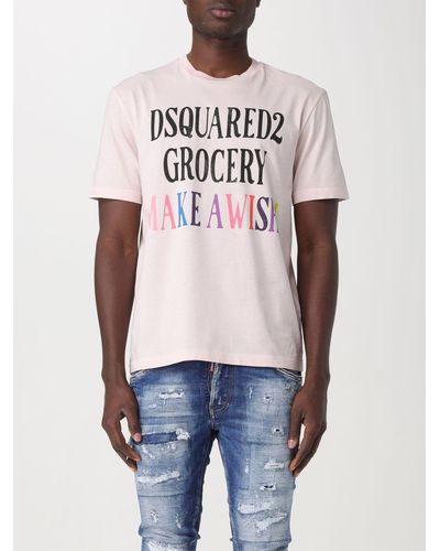 DSquared² T-shirt stampata - Rosa