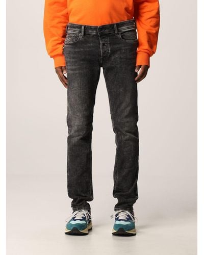 DIESEL 5-pocket Jeans In Washed Denim - Multicolor