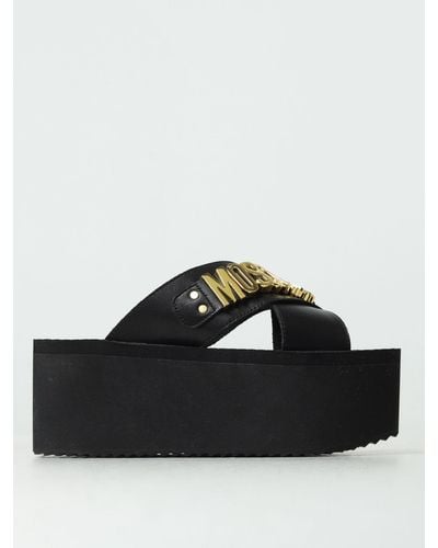 Moschino Wedge Shoes - Black